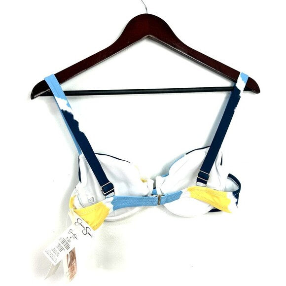 New Jessica Simpson Womens Sz S Smooth Sailing Tie Dye Underwire Bikini Top T3 - Picture 8 of 10